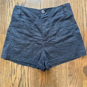Maeve High Waist Black Women's Shorts